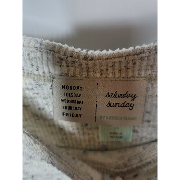 Anthropologie Saturday Sunday Grey High Low Textured Sweater SZ XL - Picture 5 of 8